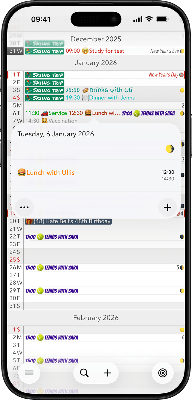 Calendar+ App Screenshot