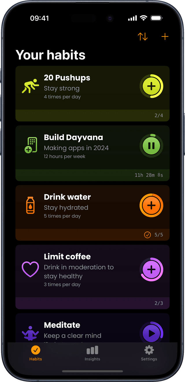Dayvana App Screenshot