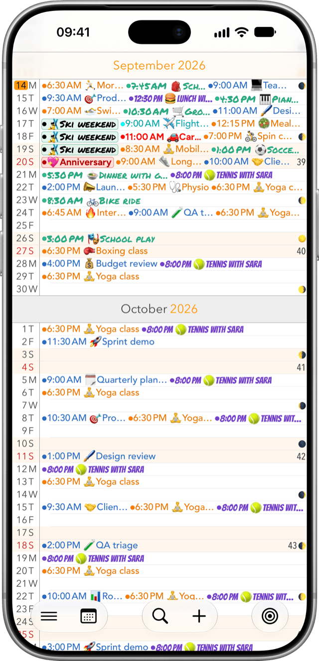 Calendar+ app